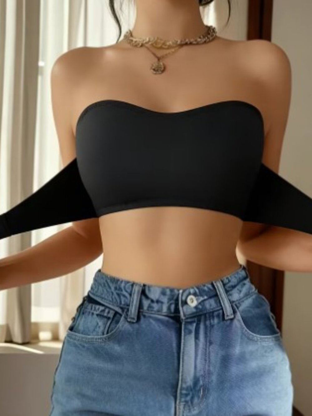 NEW 3pcs Women's Strapless Wire-Free Bra - Picture 2 of 5